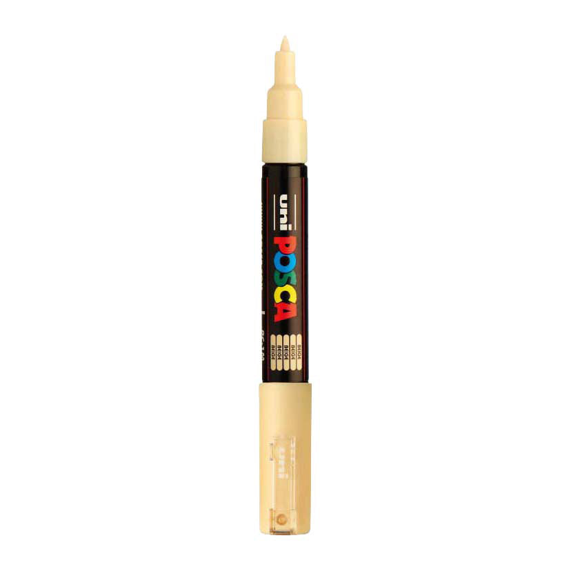 Uni posca malertusch 1mc beige - konisk spids - 1 mm