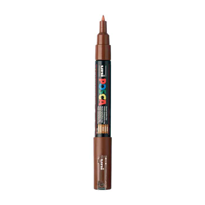 Uni posca malertusch 1mc brun - konisk spids - 1 mm