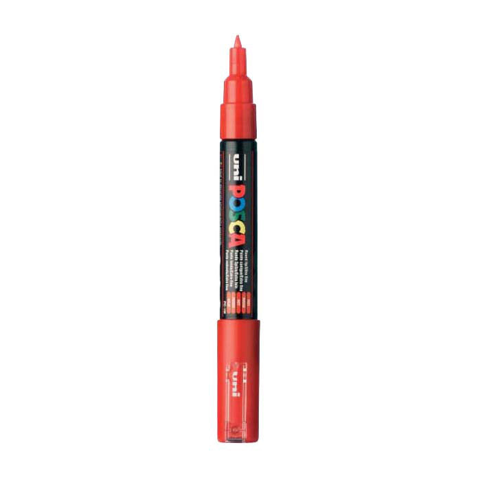 Uni posca malertusch 1mc rød - konisk spids - 1 mm