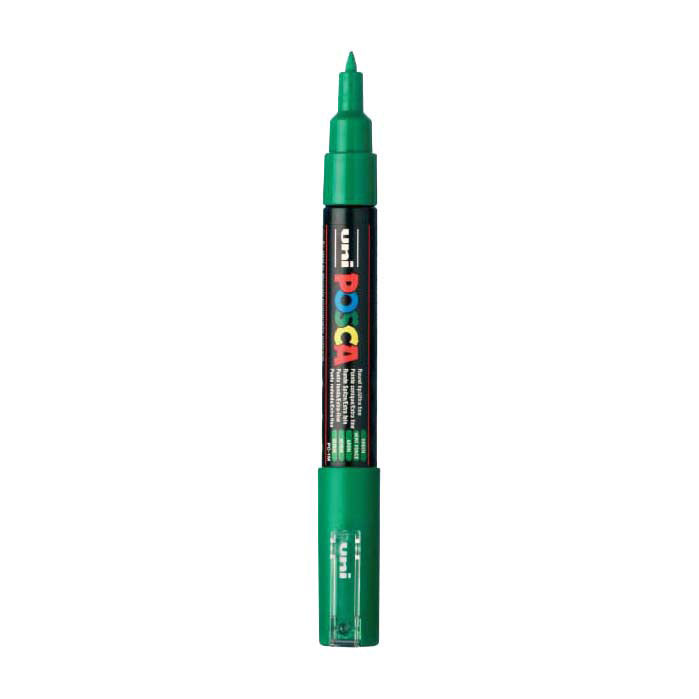 Uni posca malertusch 1mc mørkegrøn - konisk spids - 1 mm