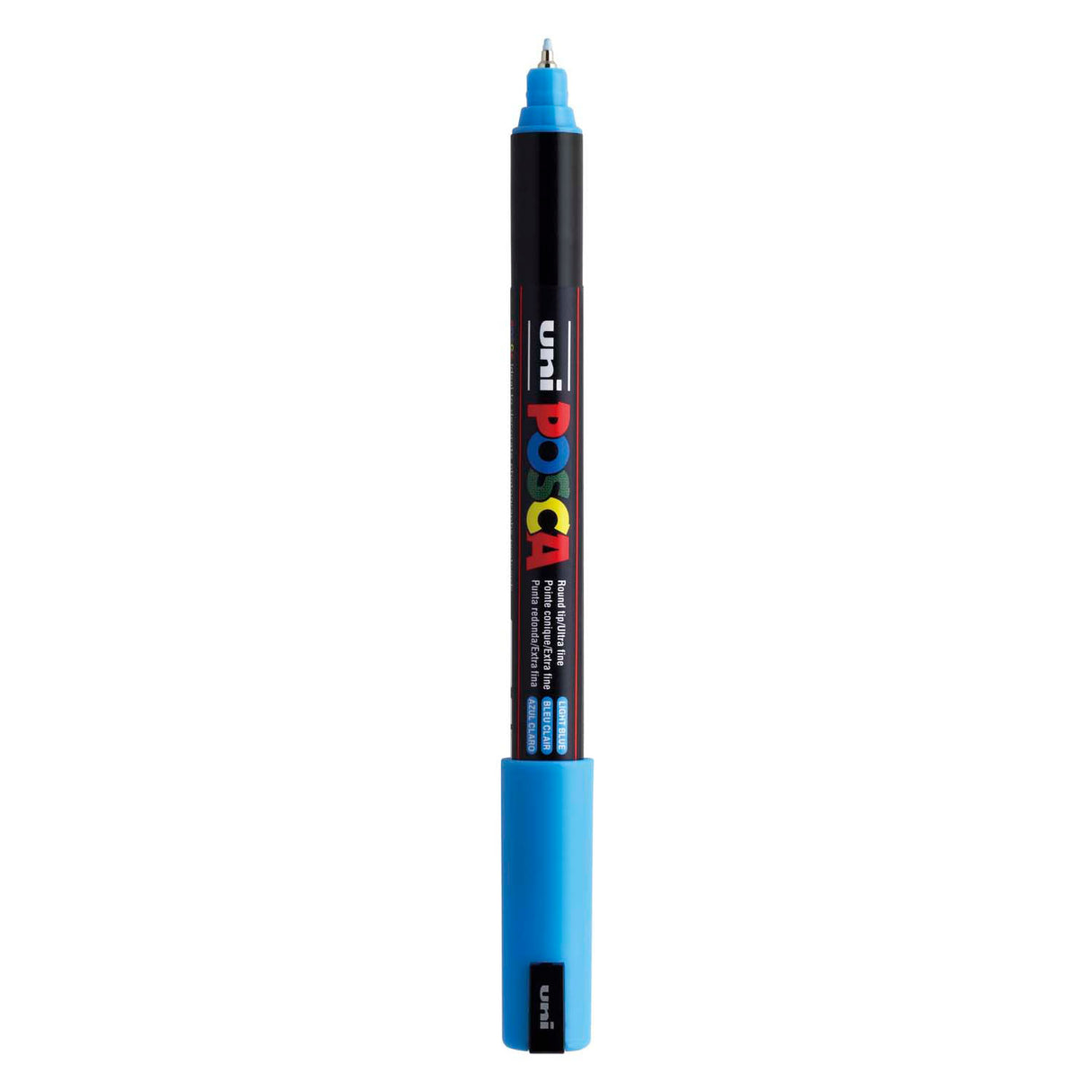 Uni posca markør pc-1mr lyseblå - ekstra fin 0,7mm