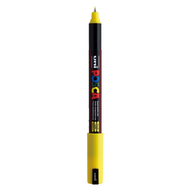 Uni posca markør pc-1mr gul - ekstra fin 0,7mm