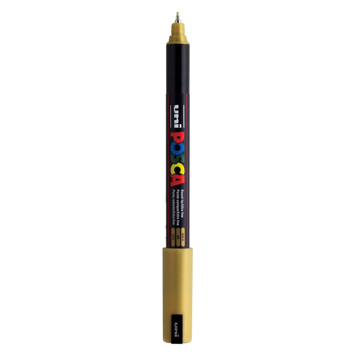 Uni posca markør pc-1mr guld - ekstra fin 0,7mm