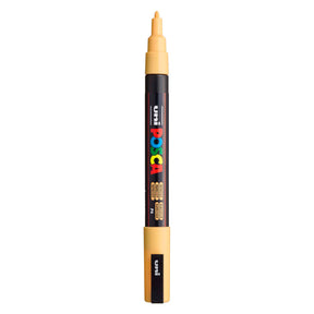 Uni posca pc3m akryl tusch abrikos - rund spids op til 1,3 mm