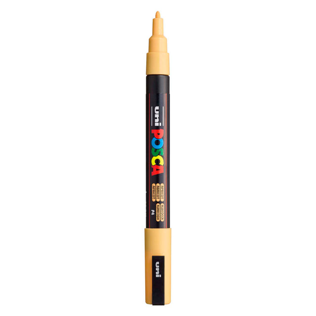 Uni posca pc3m akryl tusch abrikos - rund spids op til 1,3 mm