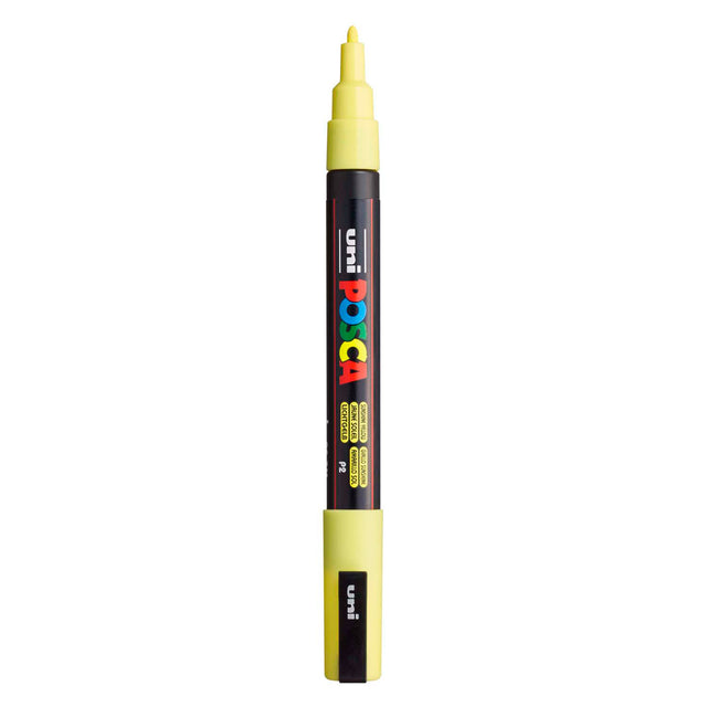 Uni posca pc3m akryl tusch solgul - rund spids op til 1,3 mm