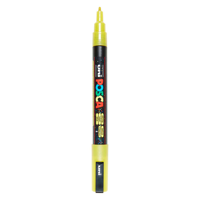 Uni posca pc3m malertusch glittergul - rund spids op til 1,3 mm