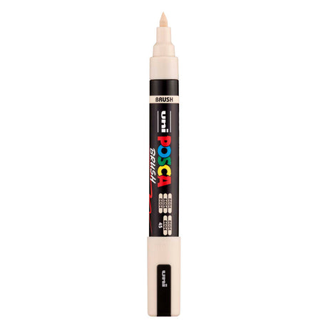 Uni posca børstemarkør pc5br beige - børstespids 1-4 mm