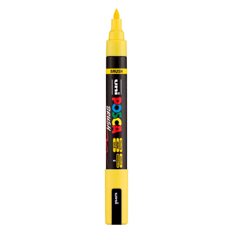 Uni posca børstemarkør pc5br gul - børstespids 1-4 mm