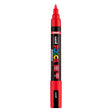 Uni posca børstemarkør pc5br rød - børstespids 1-4 mm