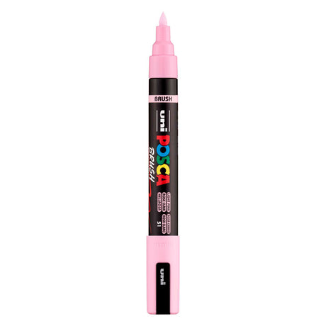 Uni posca brush marker pc5br light pink - brush tip 1-4 mm