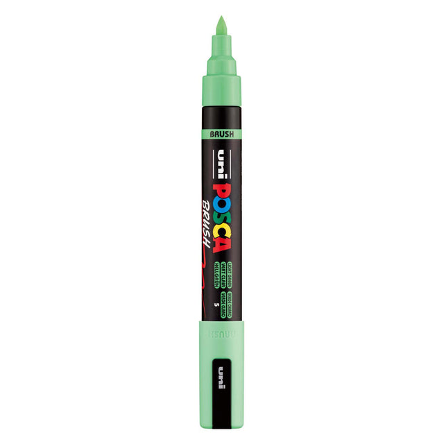 Uni posca børstemarkør pc5br lysegrøn - børstespids 1-4 mm