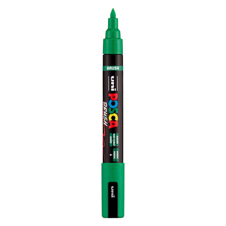 Uni posca børstemarkør pc5br grøn - børstespids 1-4 mm