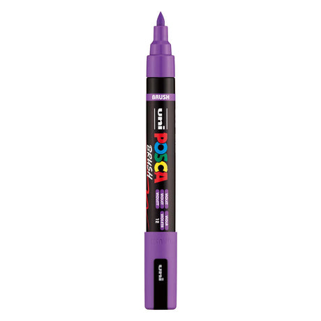 Uni posca børstemarkør pc5br violet - børstespids 1-4 mm