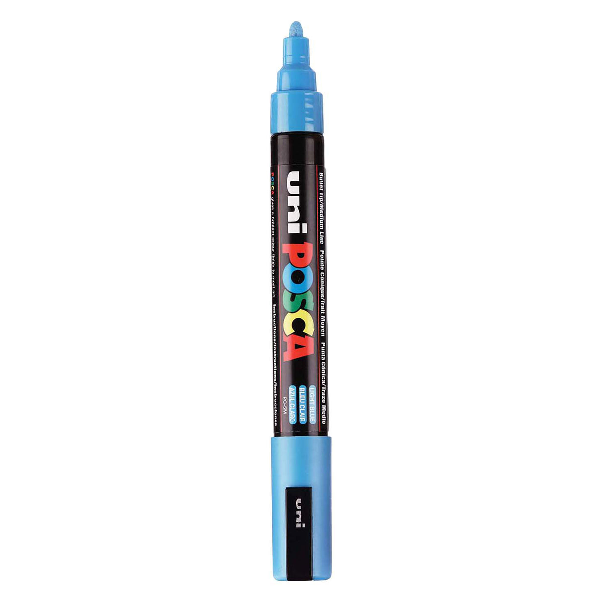 Uni posca malertusch pc5m lyseblå - konisk spids 2,5 mm