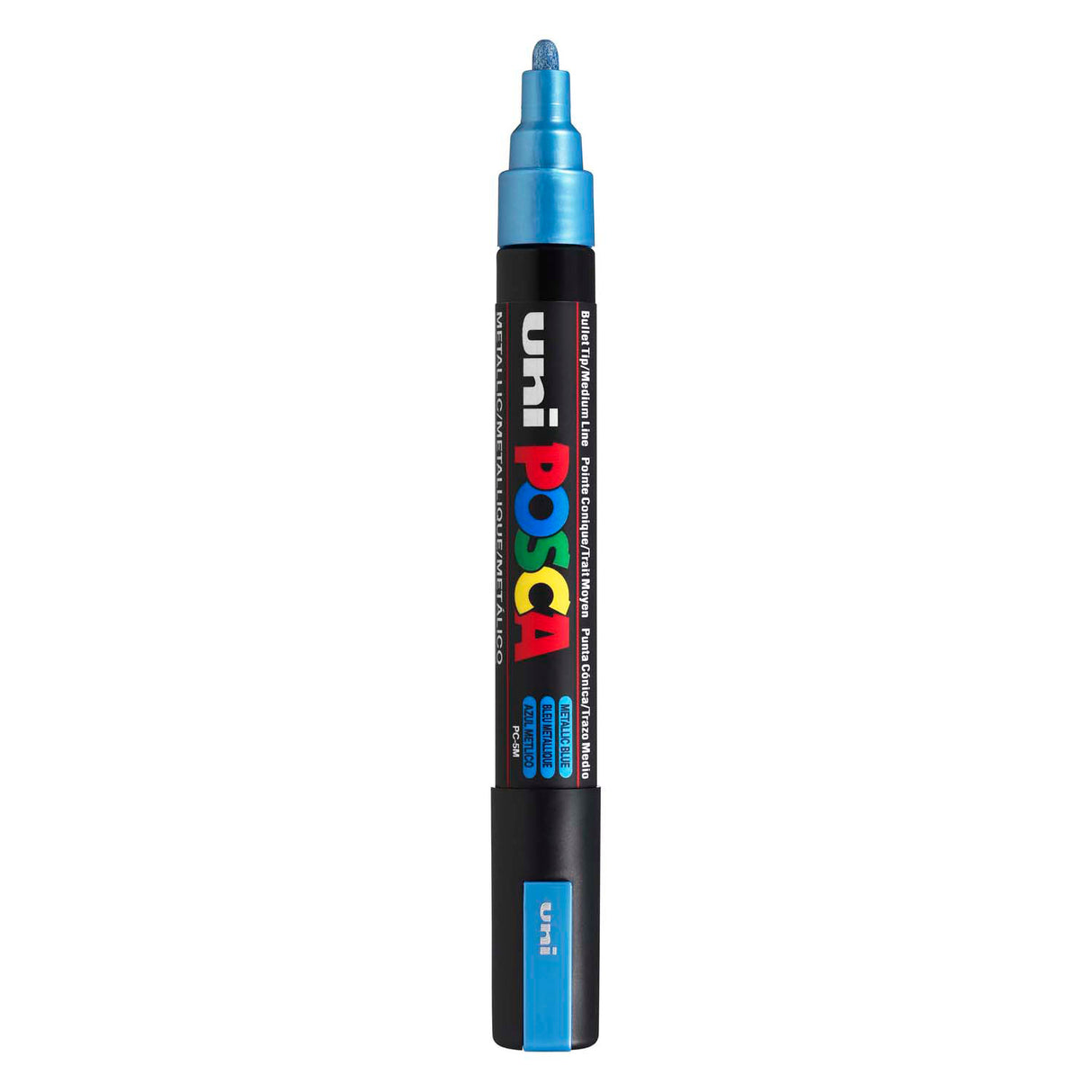 Uni posca malertusch pc5m metallic blå - konisk spids 2,5 mm