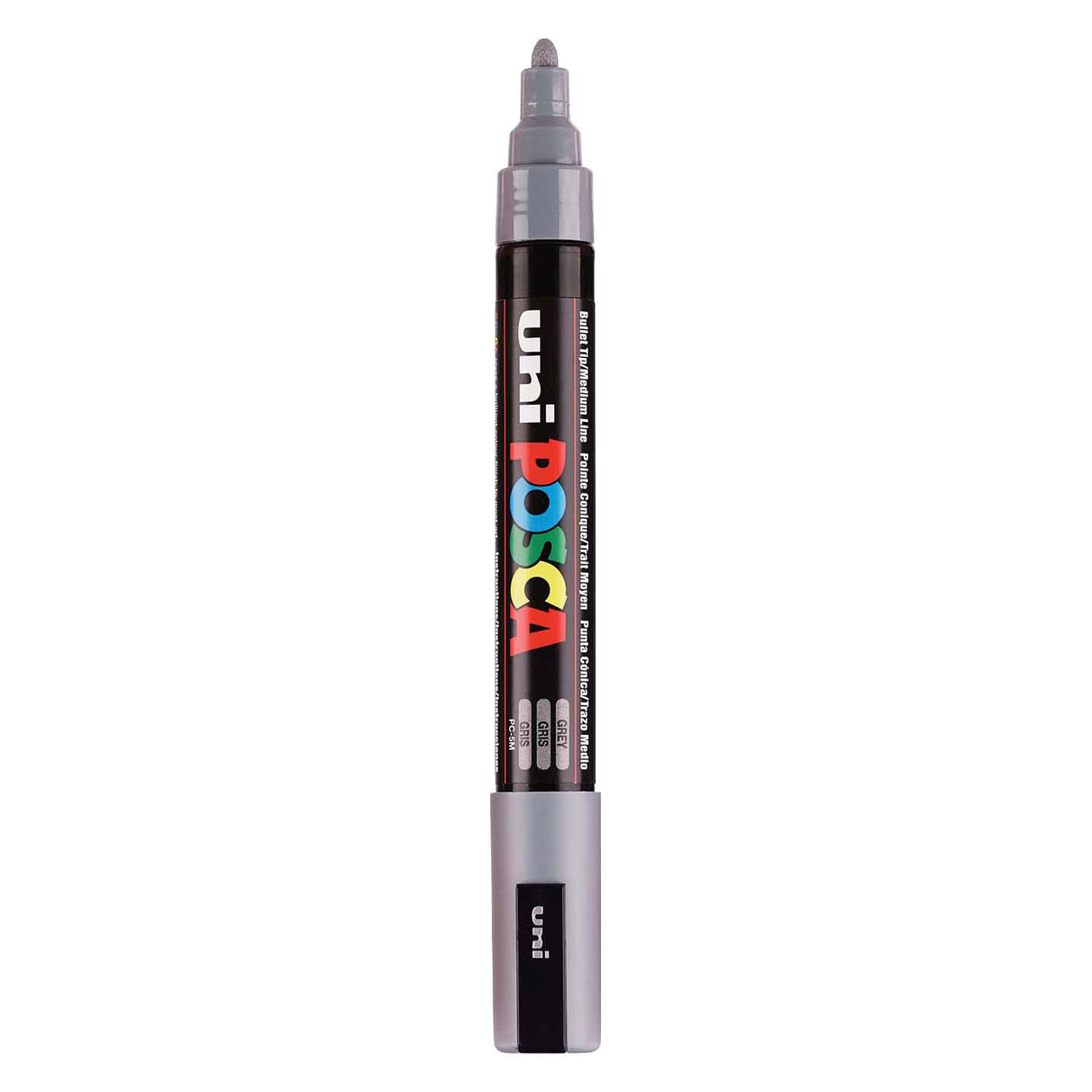 Uni posca malertusch pc5m grå - konisk spids 2,5 mm