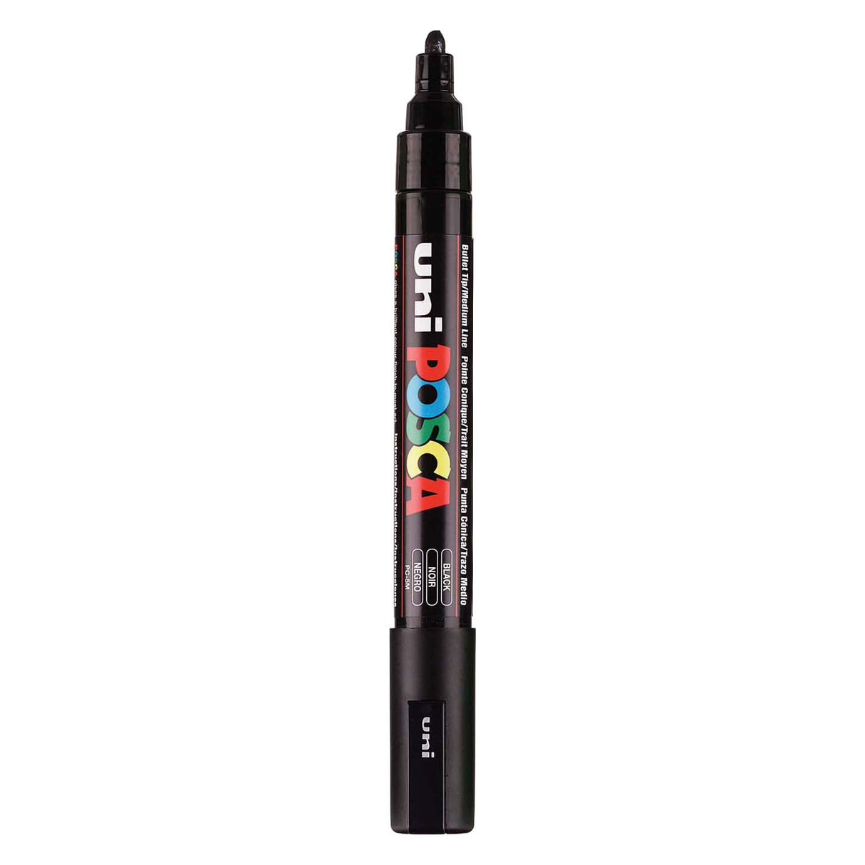 Uni posca malertusch pc5m sort - konisk spids 2,5 mm