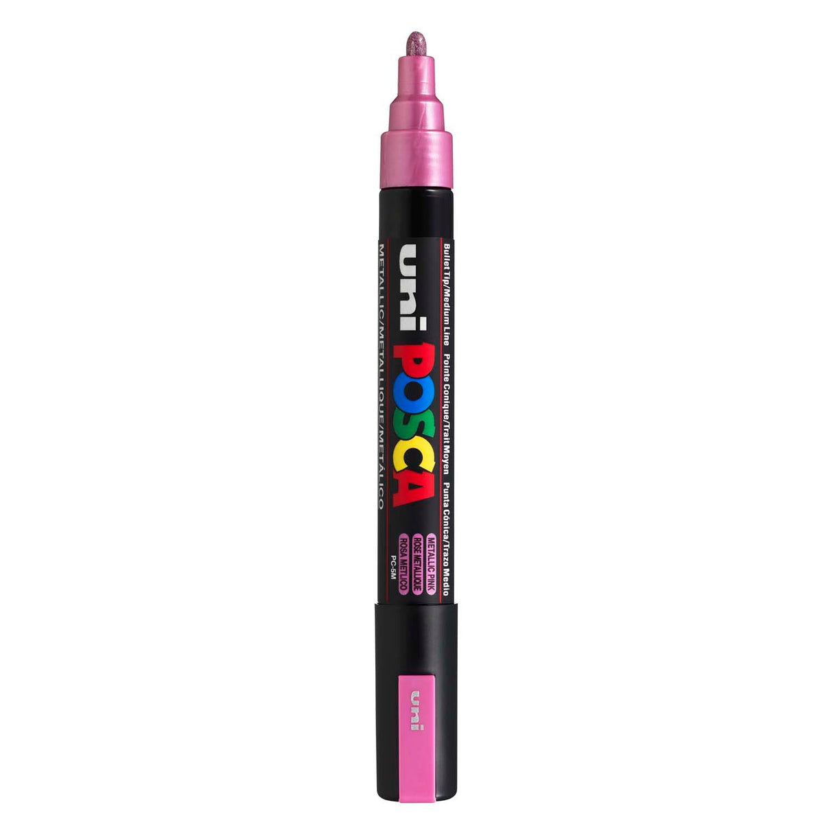 Uni posca malertusch pc5m metallic pink - konisk spids 2,5 mm