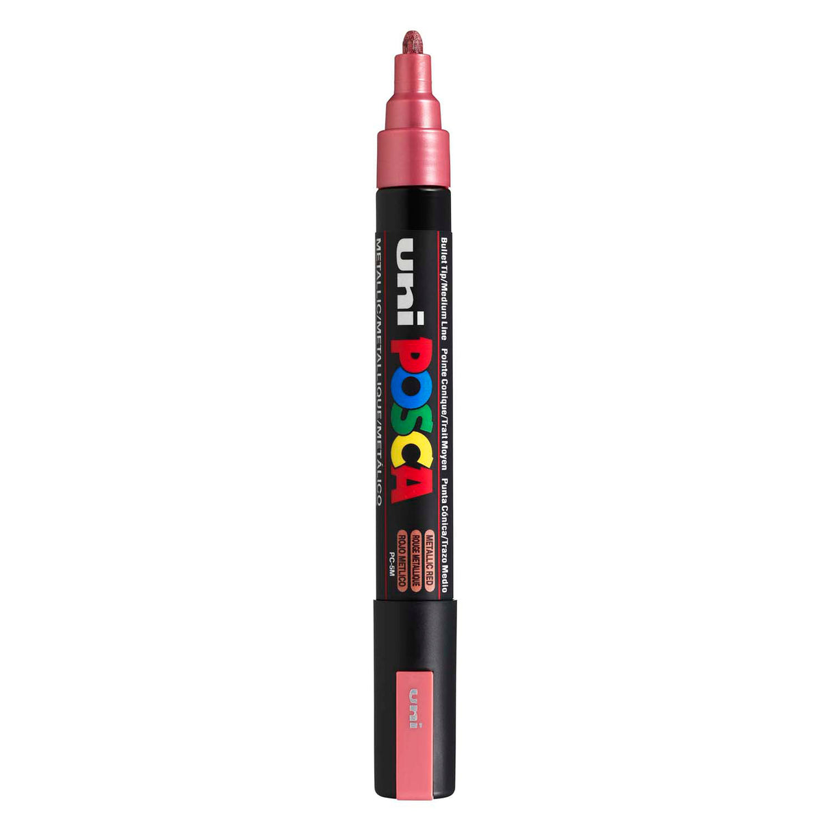 Uni posca malertusch pc5m metallic rød - konisk spids 2,5 mm
