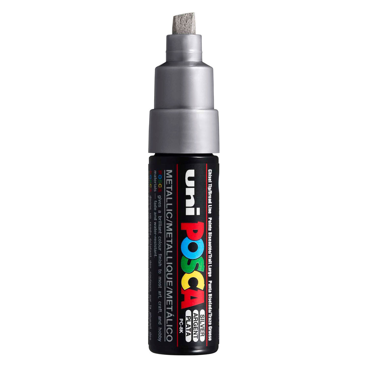 Uni posca malertusch 8k sølv - mejselspids 8mm