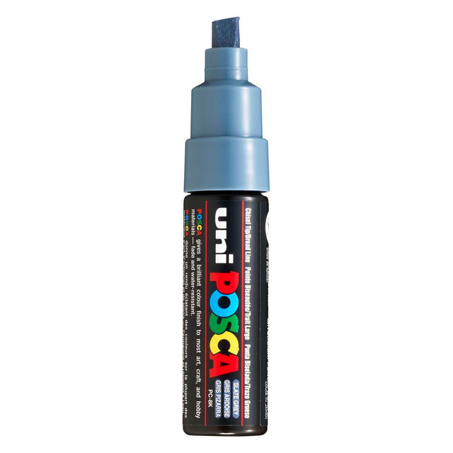 Uni posca malertusch 8k skifergrå - mejselspids 8mm