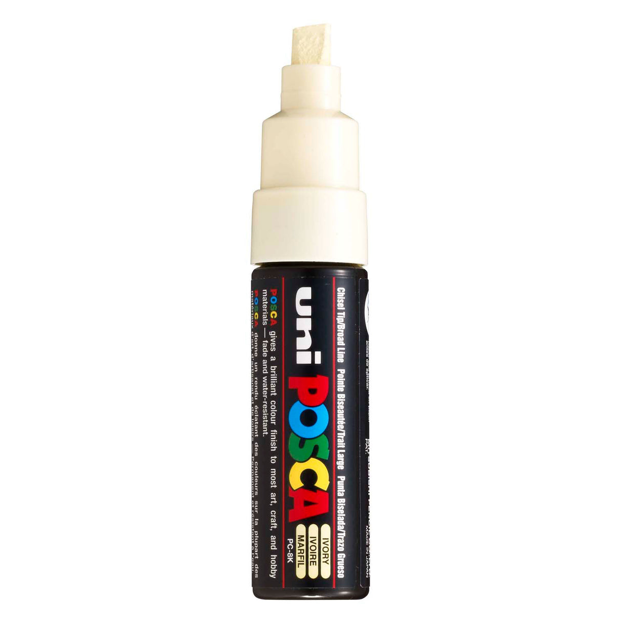 Uni posca malingsmærke 8k elfenben - mejselspids 8 mm