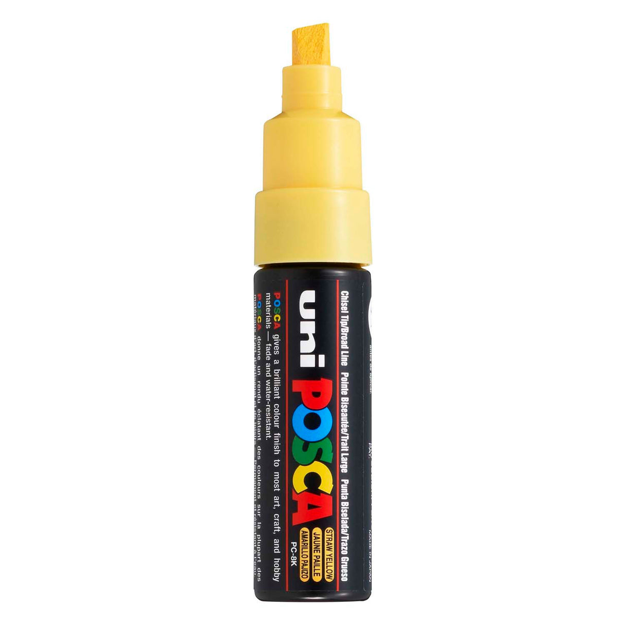 Uni posca malertusch 8k strågul - mejselspids 8mm