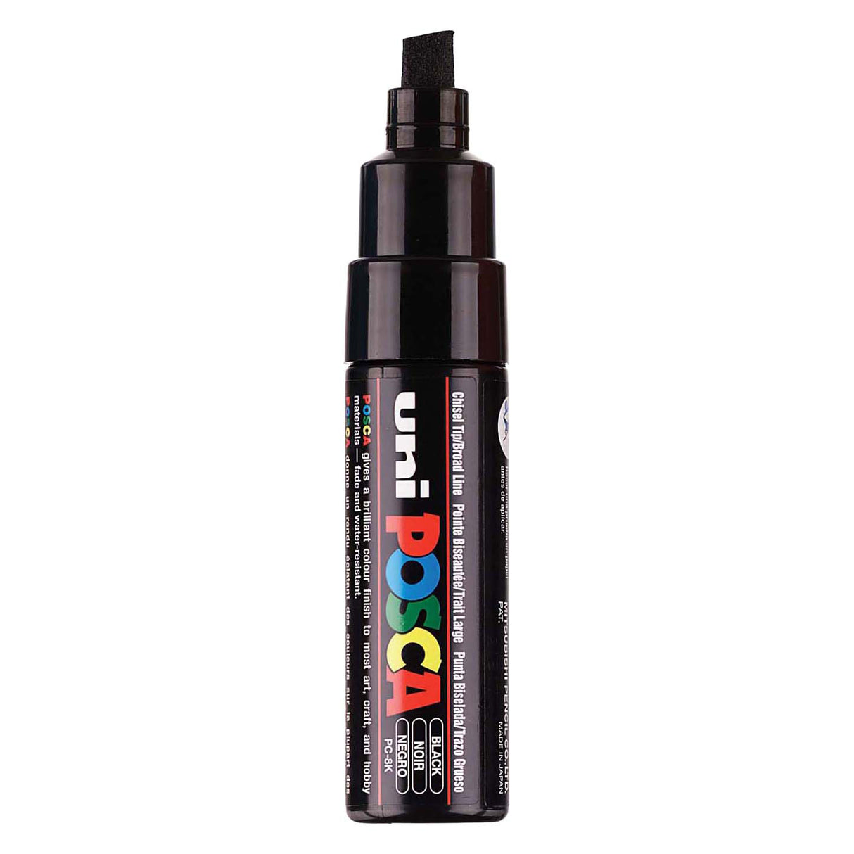 Uni posca malertusch 8k sort - mejselspids 8mm