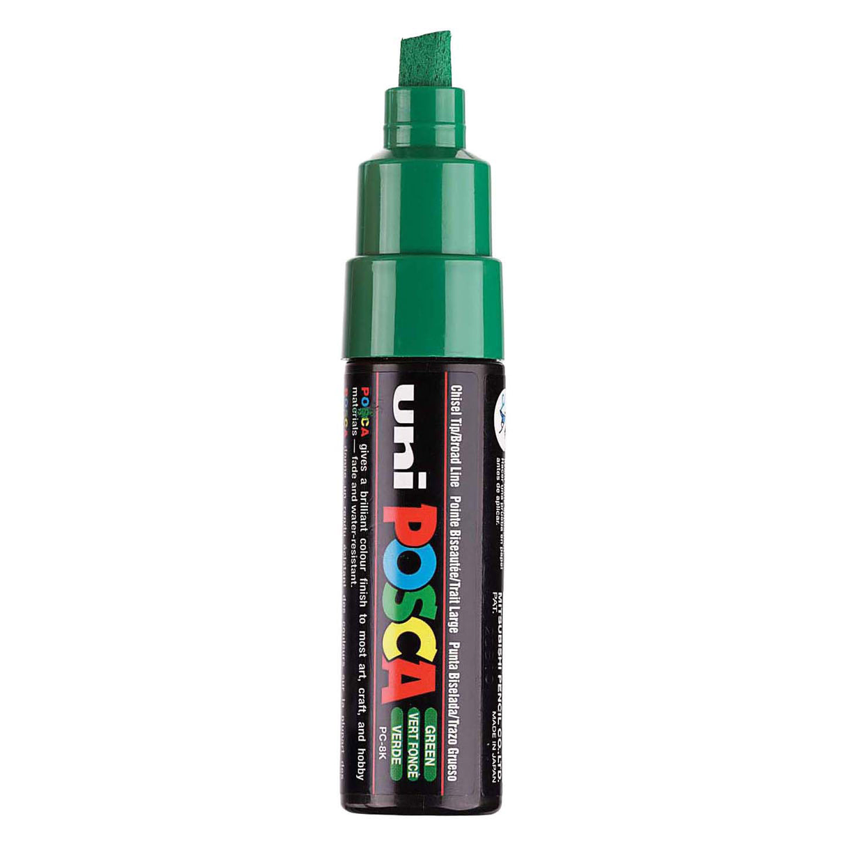 Uni posca malertusch 8k mørkegrøn - mejselspids 8mm