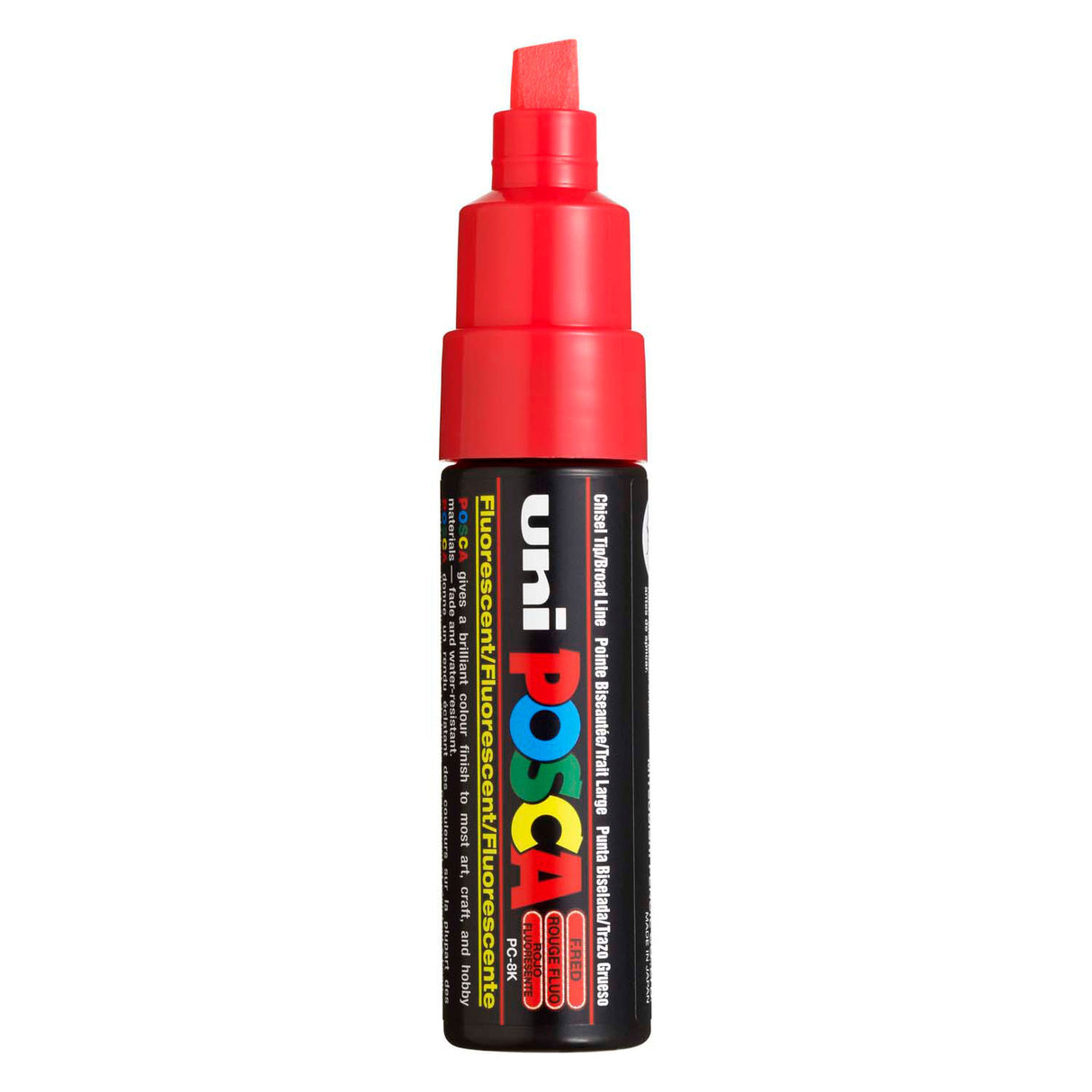 Uni posca malertusch 8k neonrød - mejselspids 8mm
