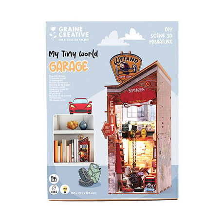 Graine creative graine 3d scene garage book nook modelbouwpakket