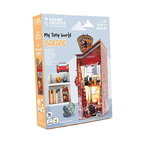 Graine creative graine 3d scene garage book nook modelbouwpakket