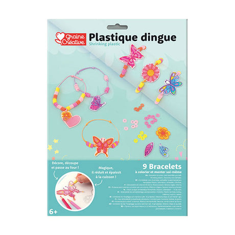 Graine creative graine krimpfolie set armbanden vlinders en bloemen