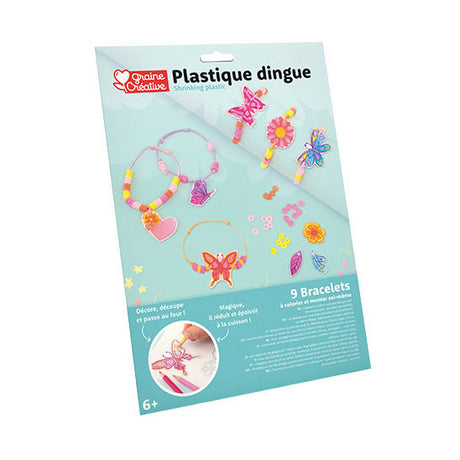 Graine creative graine krimpfolie set armbanden vlinders en bloemen