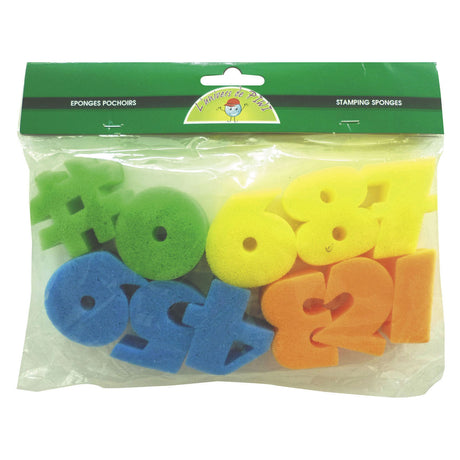 Graine creative graine cijfer sponzen 5 cm - 10st.