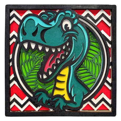 Splat planet wood art dino håndværkssæt