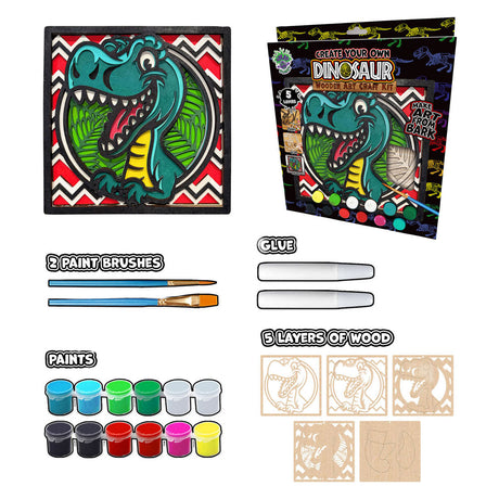 Splat planet wood art dino håndværkssæt