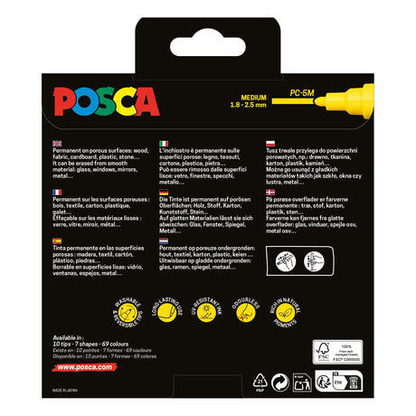 Uni posca pc5m markers set manga hero - 8st.