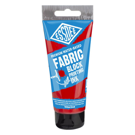 Essdee tekstiltrykfarve rød - 100ml