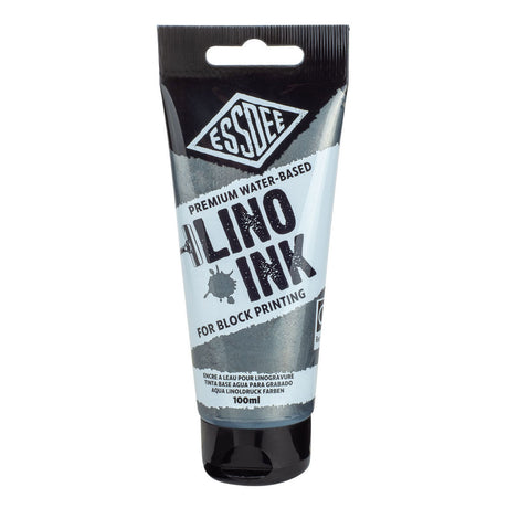 Essdee lino blæk - metallisk sølv 100 ml