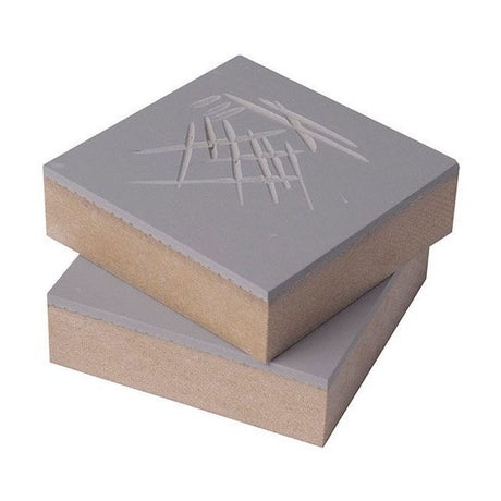 Essdee linoleumsprægeblok 75x75 mm - 2 stk.
