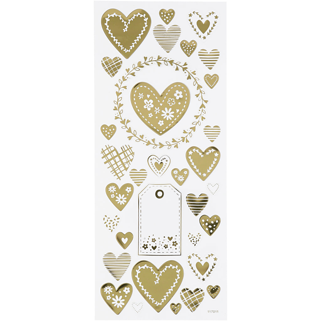 Https: www.cchobby.nl stickers-hearts-sheet-10x24-cm-ca-33-piece-guld-1-sheet