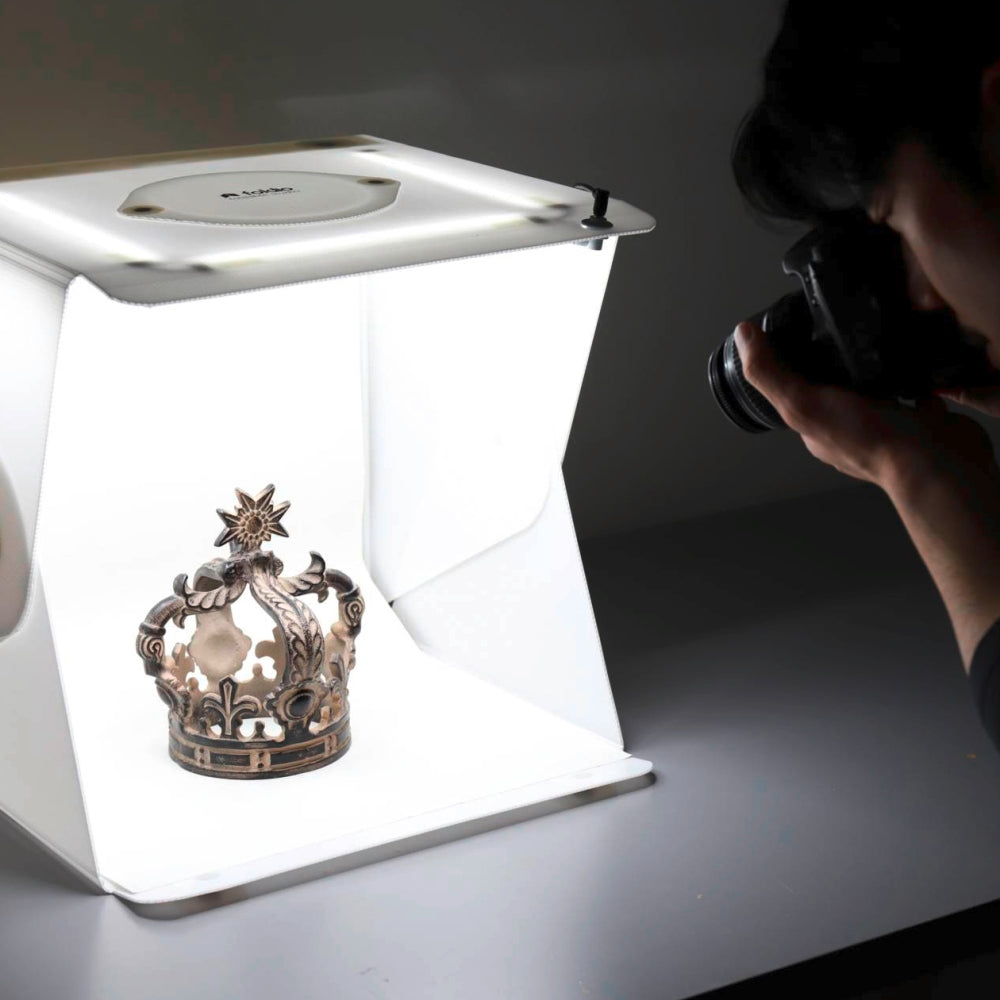 Orangemonkie LED -optagelse Telt foldio2 plus 38x38x38 sammenfoldelig