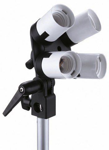 Falcon eyes lampeholder lh-4e27ls 4 x e27 med vippebeslag