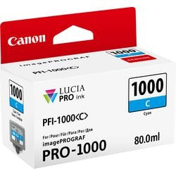 Blækpatron canon pfi-1000c cyan