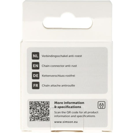 Rema tip top nederland b.v. simson verbindingsschakel anti-roest 1 2 x1 8