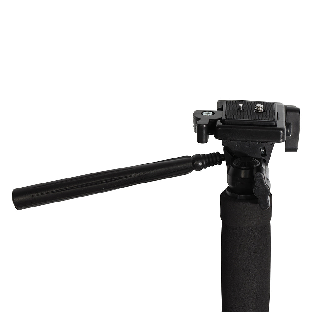 Falcon eyes enkeltbensstativ + 3-vejs hoved MP-3 4 sektioner 178 cm
