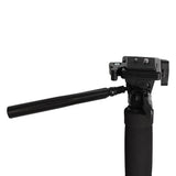 Falcon eyes enkeltbensstativ + 3-vejs hoved MP-3 4 sektioner 178 cm