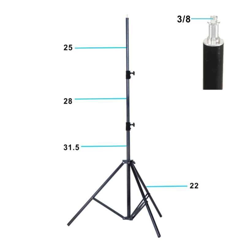 Falcon eyes lampestativ i-2601 92-260 cm